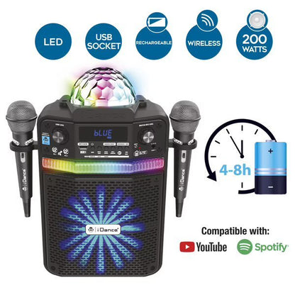 I - Dance Bluetooth Music Speaker and Groove Disco Lights - Idance - The Toy Store