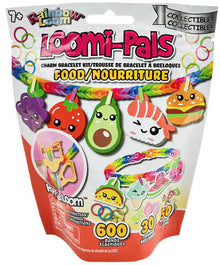 Loomi-Pals food/nourriture charm bracelet kit on retail packaging with illustrated charms
