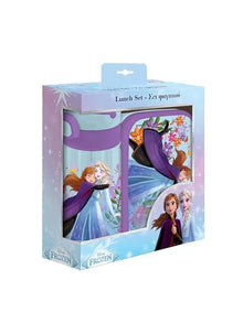 Lunch Box 800ml & Water Bottle 500ml Set FROZEN