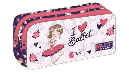 Must Team Pencil Case 2 Zi ers I Love Ballet