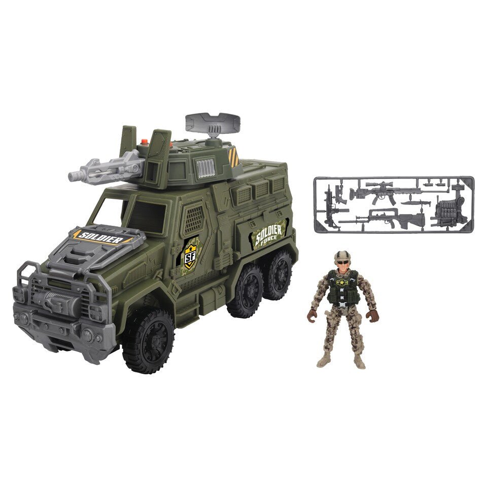 Military Truck With Soldier Figure - Invincible Heroes - The Toy Store
