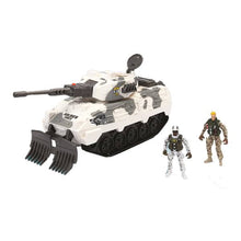 Snow Tank and 2 Soldier Figures Set - Invincible Heroes - The Toy Store