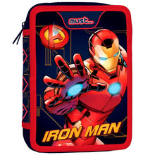 Double Decker Pencil Case Filled Avengers Iron Man Must 2 Compartments