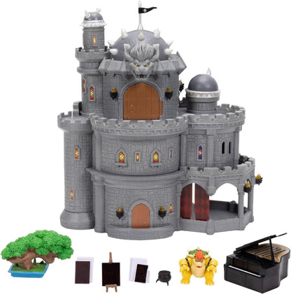 Bowser-Burg-Spielset mit Tor, Türmen, Zubehör und Figur