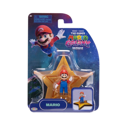 JAKKS Pacific verpackte 1.5-inch Super Mario Galaxy Movie Figur im Blister mit Sternplattform
