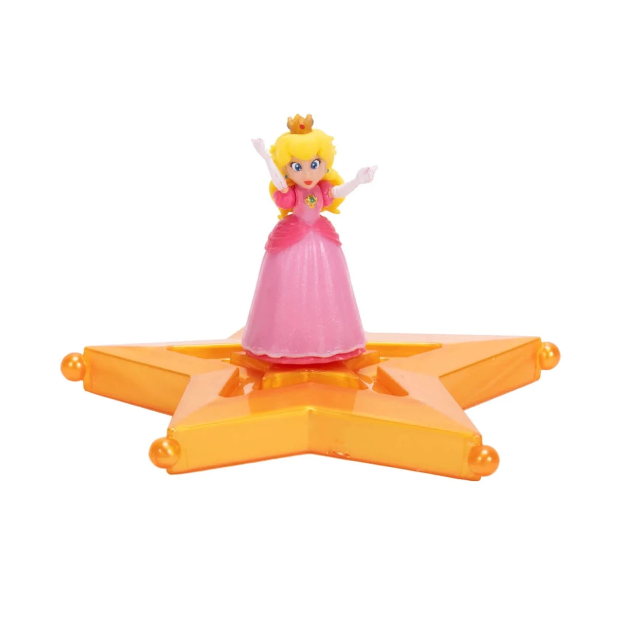 1.5-inch Galaxy Movie figure: rosafarbene Prinzessinnenfigur auf orange Sternplattform