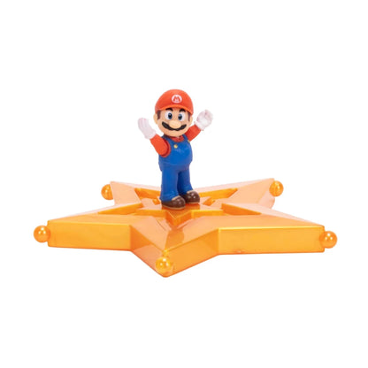 1.5-inch Galaxy Movie figure: Mario mit rotem Hut auf orange Sternplattform