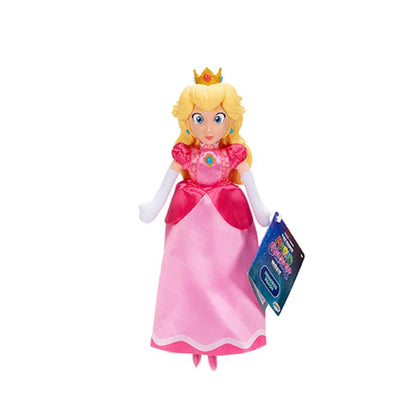 9-inch Princess Peach plush in pink gown with blonde hair and crown