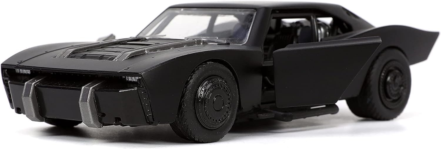 Batman 1989 Batmobile diecast close-up, front grille and tires visible