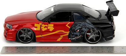 Godzilla Nissan Skyline GT R R34 1:24 Scale Jada - Jada - The Toy Store