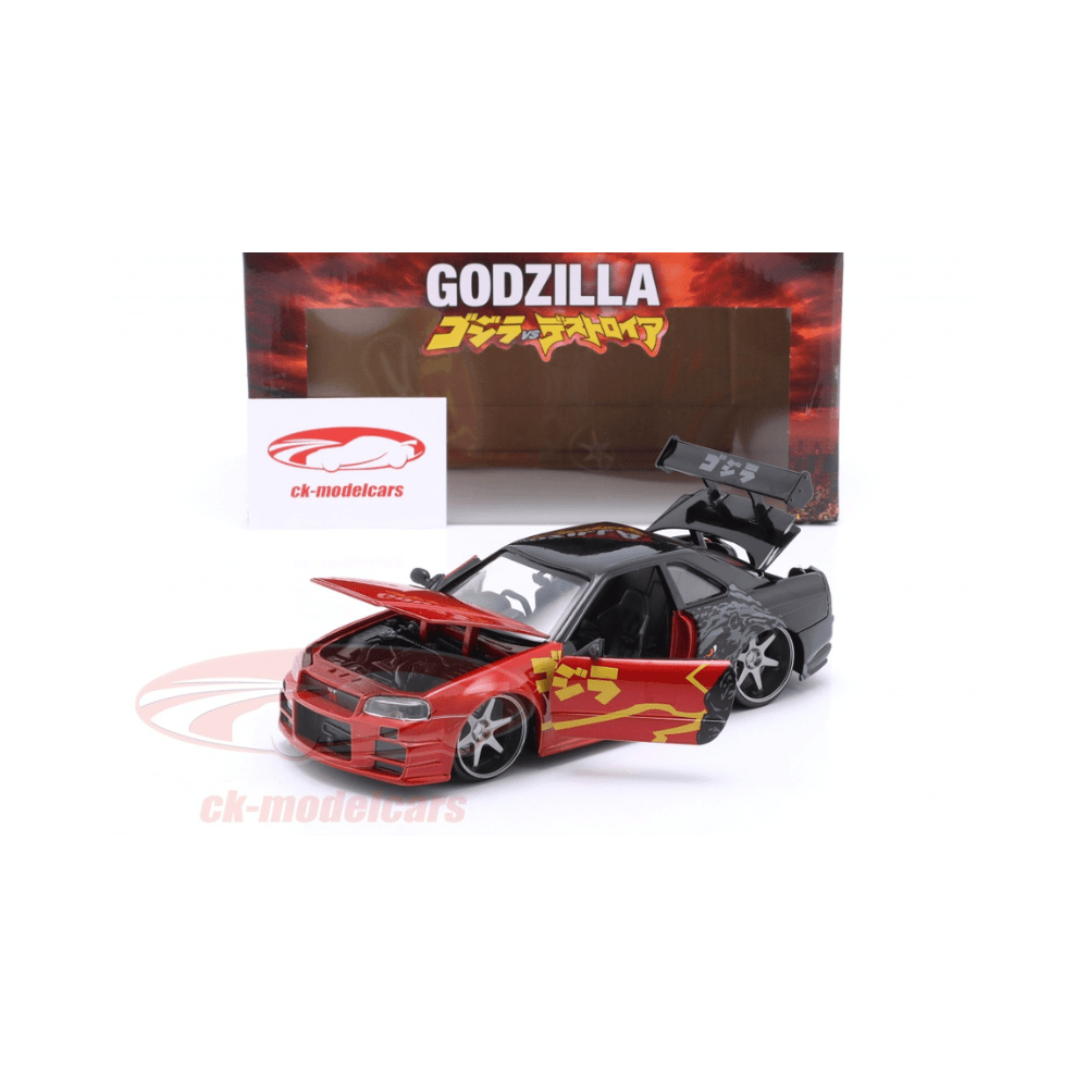 Godzilla Nissan Skyline GT R R34 1:24 Scale Jada - Jada - The Toy Store