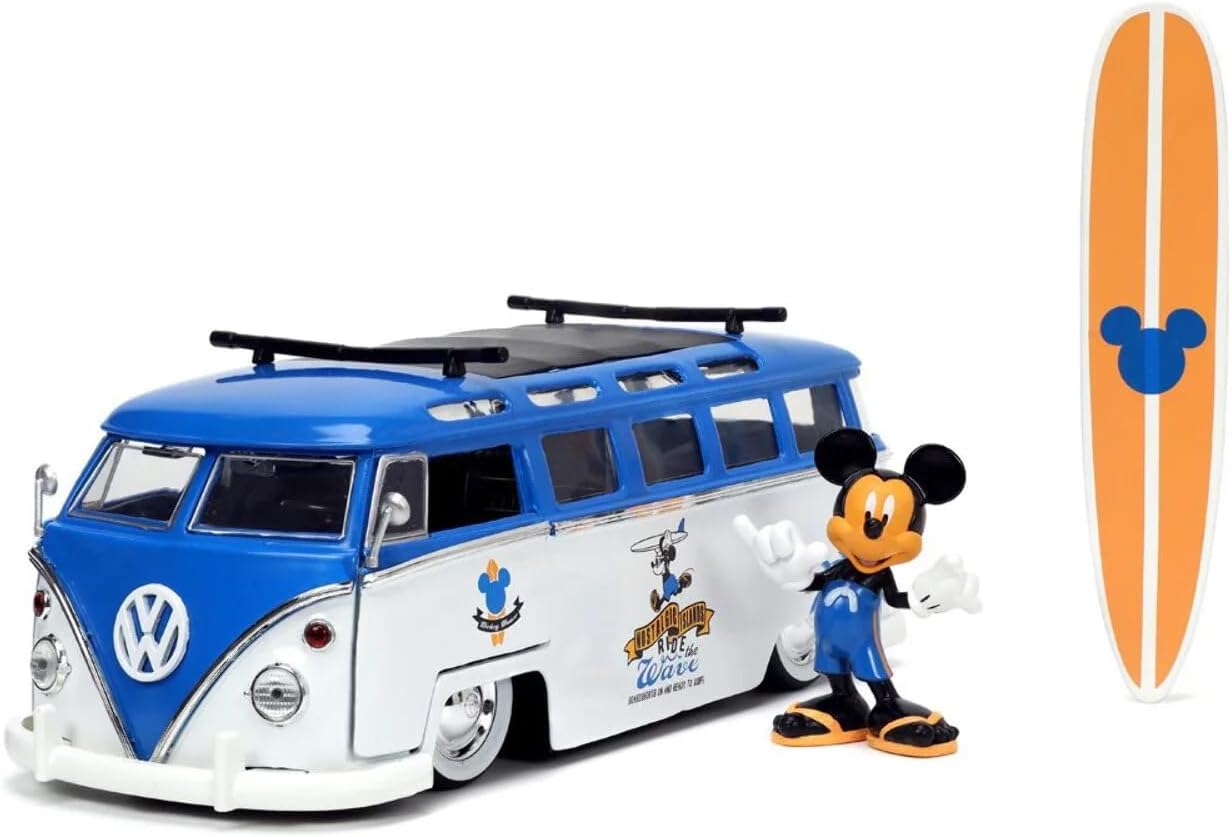 Mickey Car Model Bus Volkswagen - Jada - The Toy Store