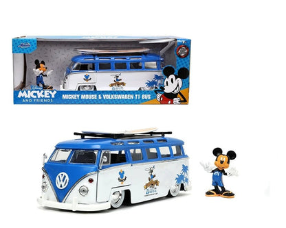 Mickey Car Model Bus Volkswagen - Jada - The Toy Store