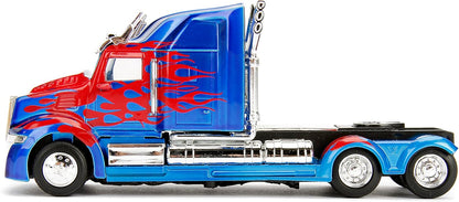 Optimus Prime 1/32 Western Star truck replica, cab front view with flames