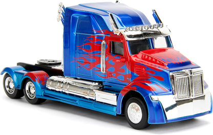 Optimus Prime 1/32 truck replica, chrome grille and silver exhaust details