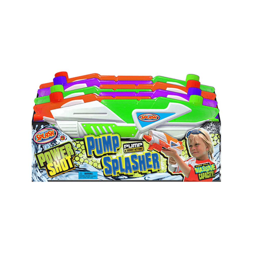 JA - RU Splash Power Shot Water Squirt Toy Space Patrol Gun 15" long! - Jaru - The Toy Store