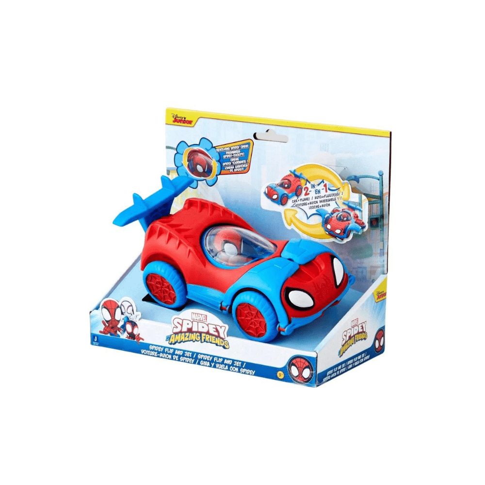 Spidey and His Amazing Friends Flip and Jet Vehicle - Jazwares - The Toy Store