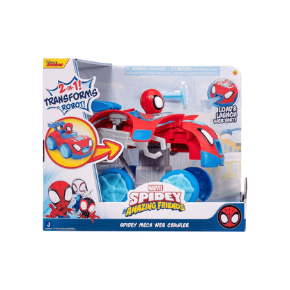 Spidey N Friends - Feature Vehicle (Spidey Mech Web Crawler) - Jazwares - The Toy Store