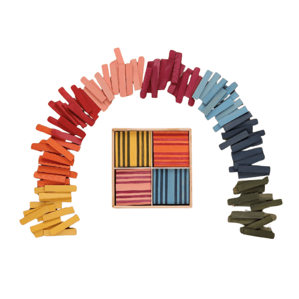 100 Octocolor Building Case - Kapla - The Toy Store