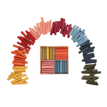 100 Octocolor Building Case: farbige Holzstreifen um das Case gelegt