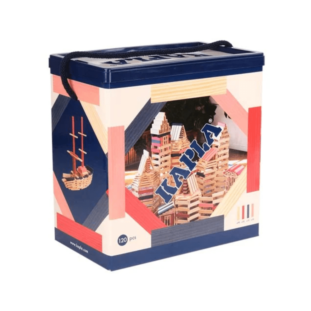 120 Colored Wooden Planks Set 1 - Kapla - The Toy Store