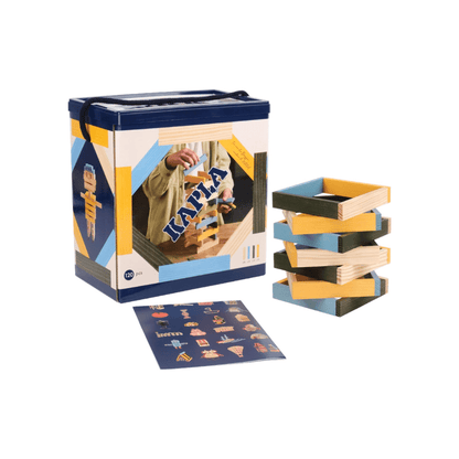 120 Colored Wooden Planks Set 2 - Kapla - The Toy Store