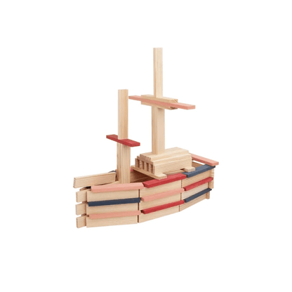 120 Colored Wooden Planks Set 2 - Kapla - The Toy Store