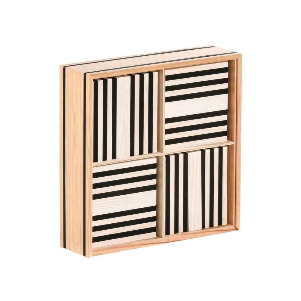 Black & White 100 Black and White Boards - Kapla - The Toy Store