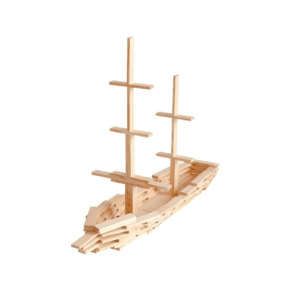 Bricks 100 Pcs, Brown Color - Kapla - The Toy Store