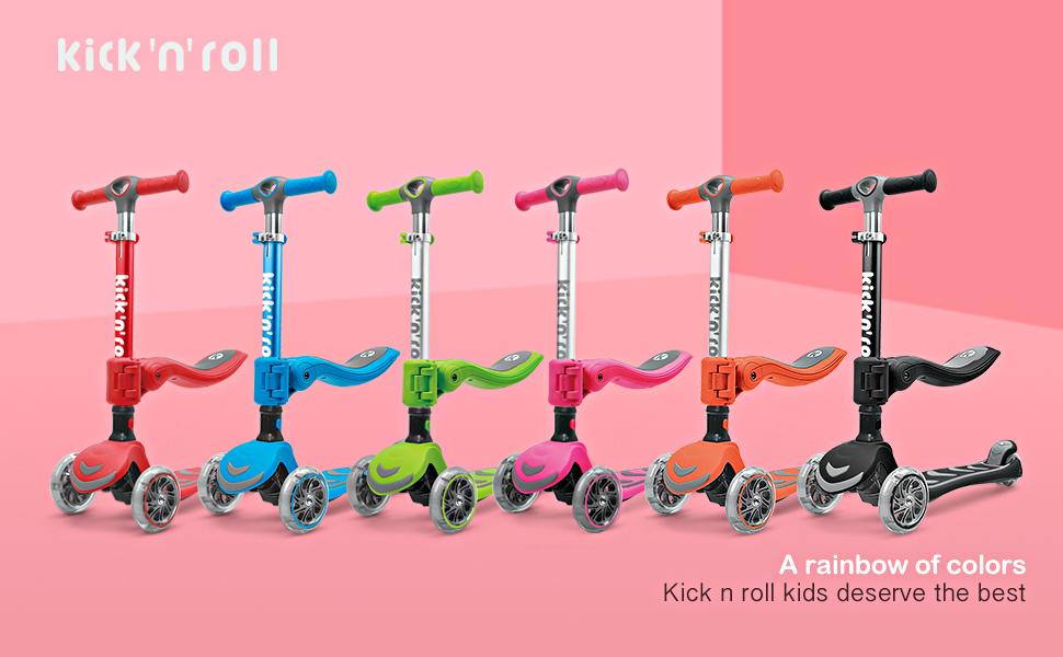 2 - in - 1 Foldable Kick Scooter - Kicknroll - The Toy Store