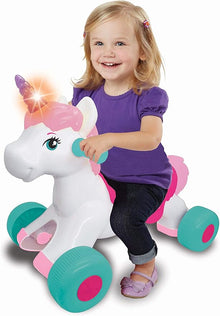 Kiddieland Lights N Sounds Magical Ride-on Unicorn character-themed ride-on toy for toddlers — kids foot-to-floor vehicle available in Lebanon