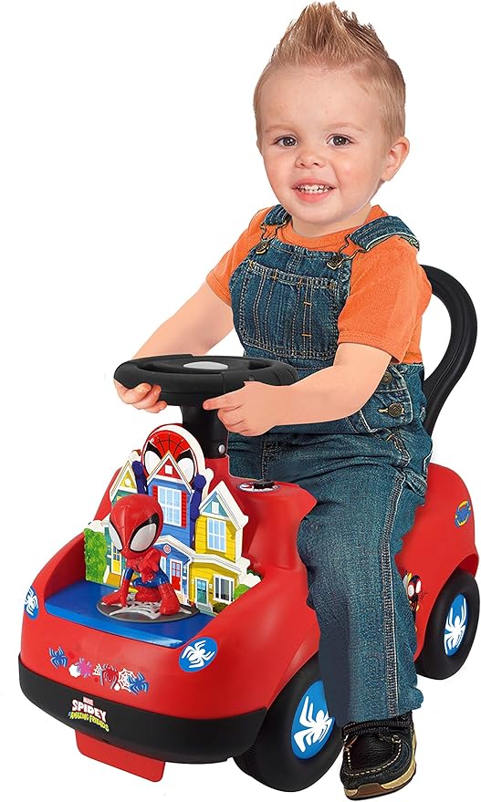 Lights N' Sounds Spidey Adventure Ride - On - Kiddieland - The Toy Store