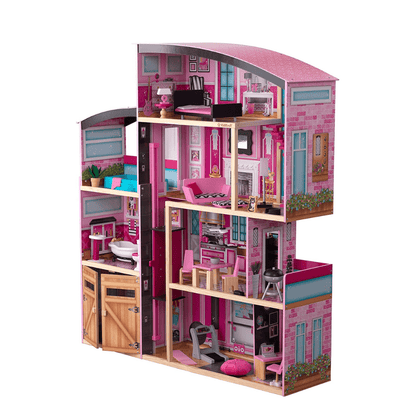 Wooden Doll's House With Furniture, Manor House For Doll 3 Levels - Kidkraft - The Toy Store