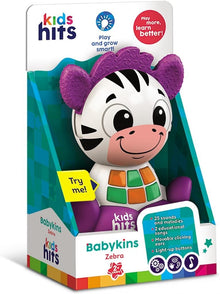 Babykins Zebra Plush Toy - Kids Hits - The Toy Store