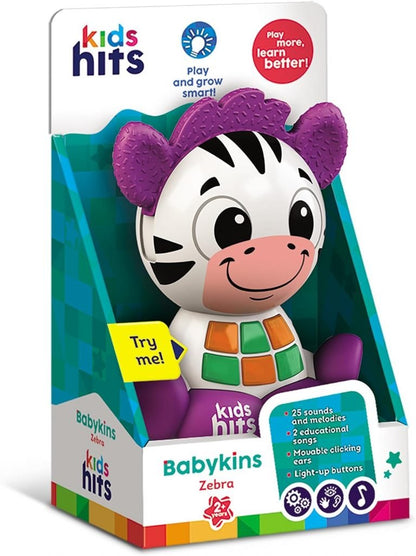 Babykins Zebra Plush Toy - Kids Hits - The Toy Store
