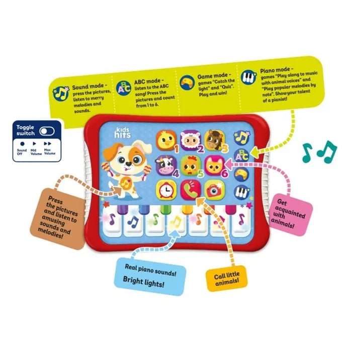 Hit Pad With Lights Music Fun Toy - Kids Hits - The Toy Store