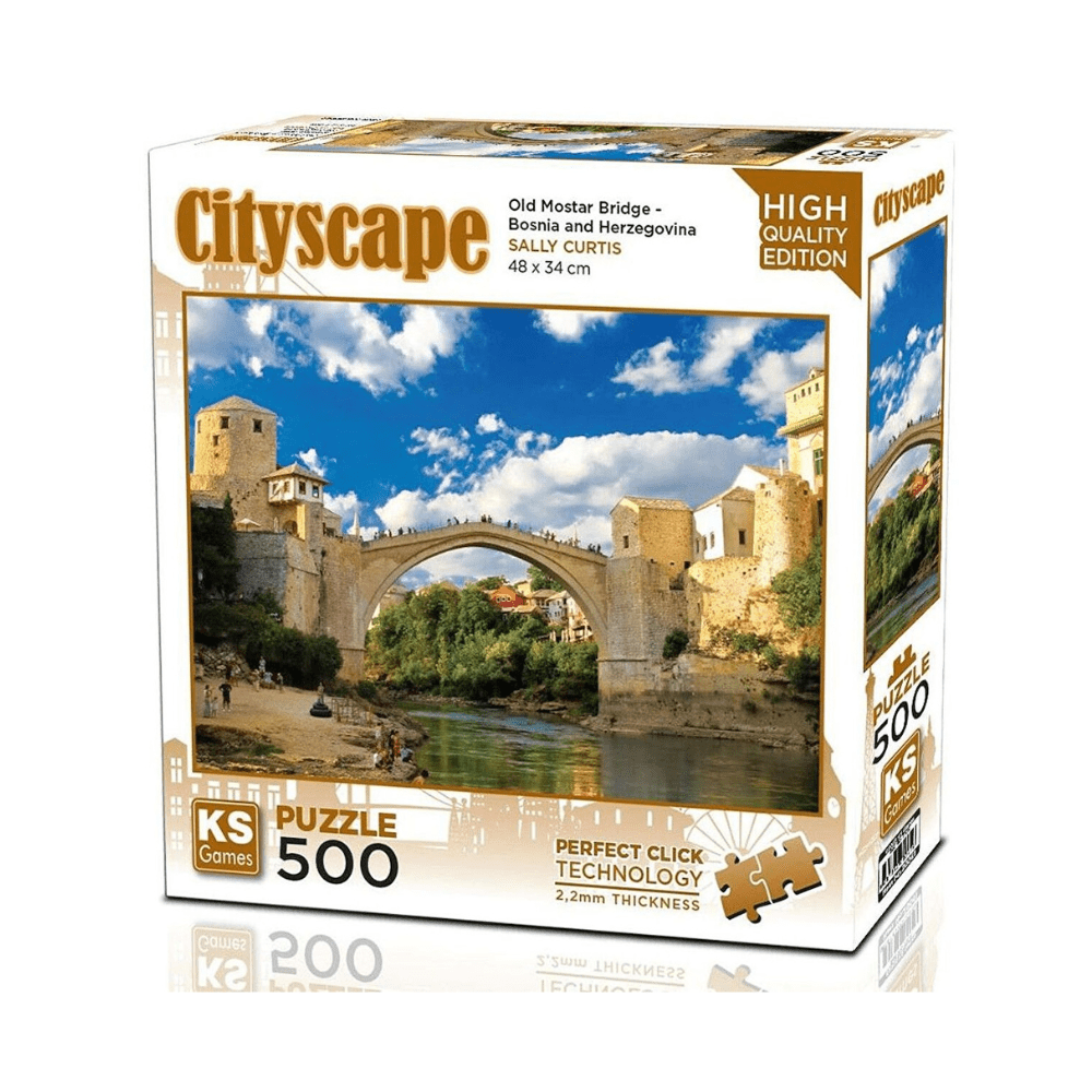 Old Mostar Bridge Bosnia - Herzegovina Puzzle 500 Pcs - KS Games - The Toy Store