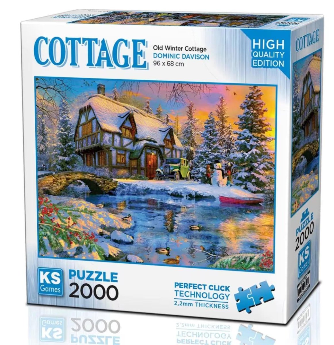 Puzzle Dominic Davison: Old Winter Cottage - KS Games - The Toy Store