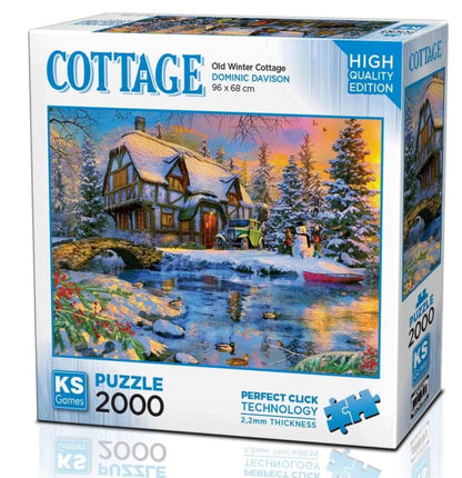 Puzzle Dominic Davison: Old Winter Cottage - KS Games - The Toy Store