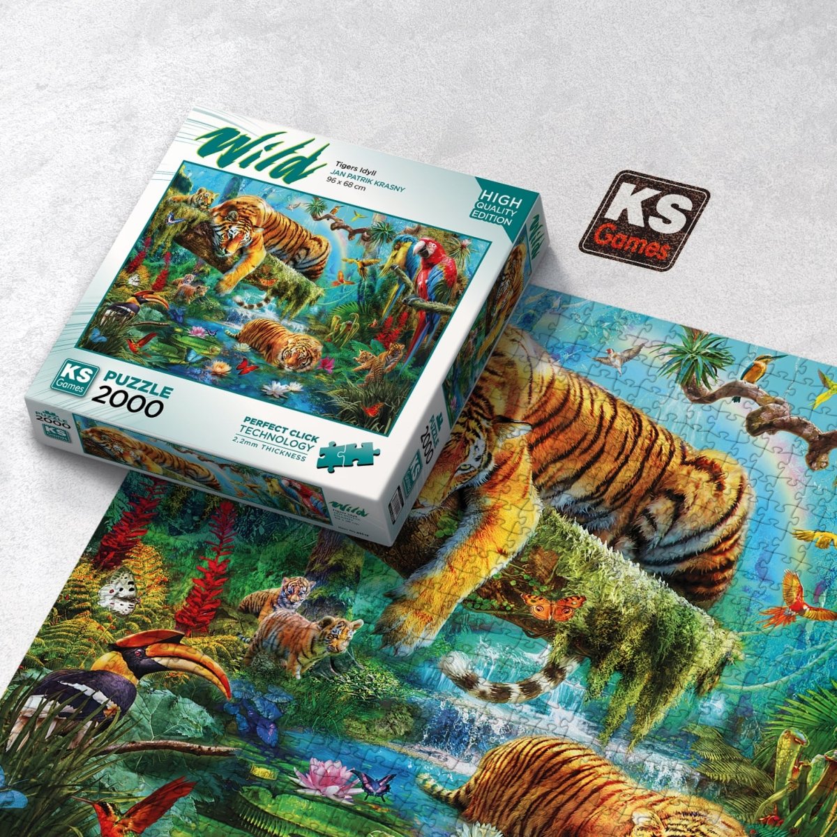 Puzzle Krasny Tigers Idyll - KS Games - The Toy Store