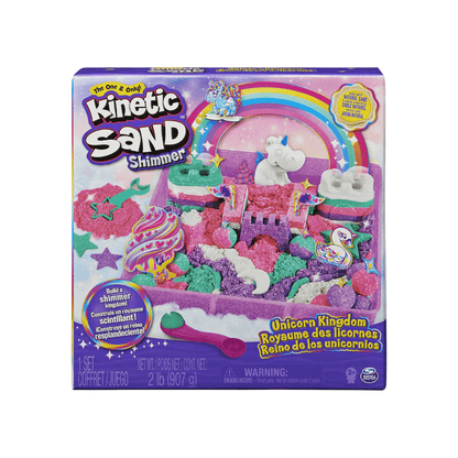 Kinetic Sand Shimmer Unicorn Kingdom set box by Ksand