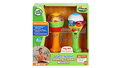 Learn & Groove Shaking Colours Maracas Uk+Fr
