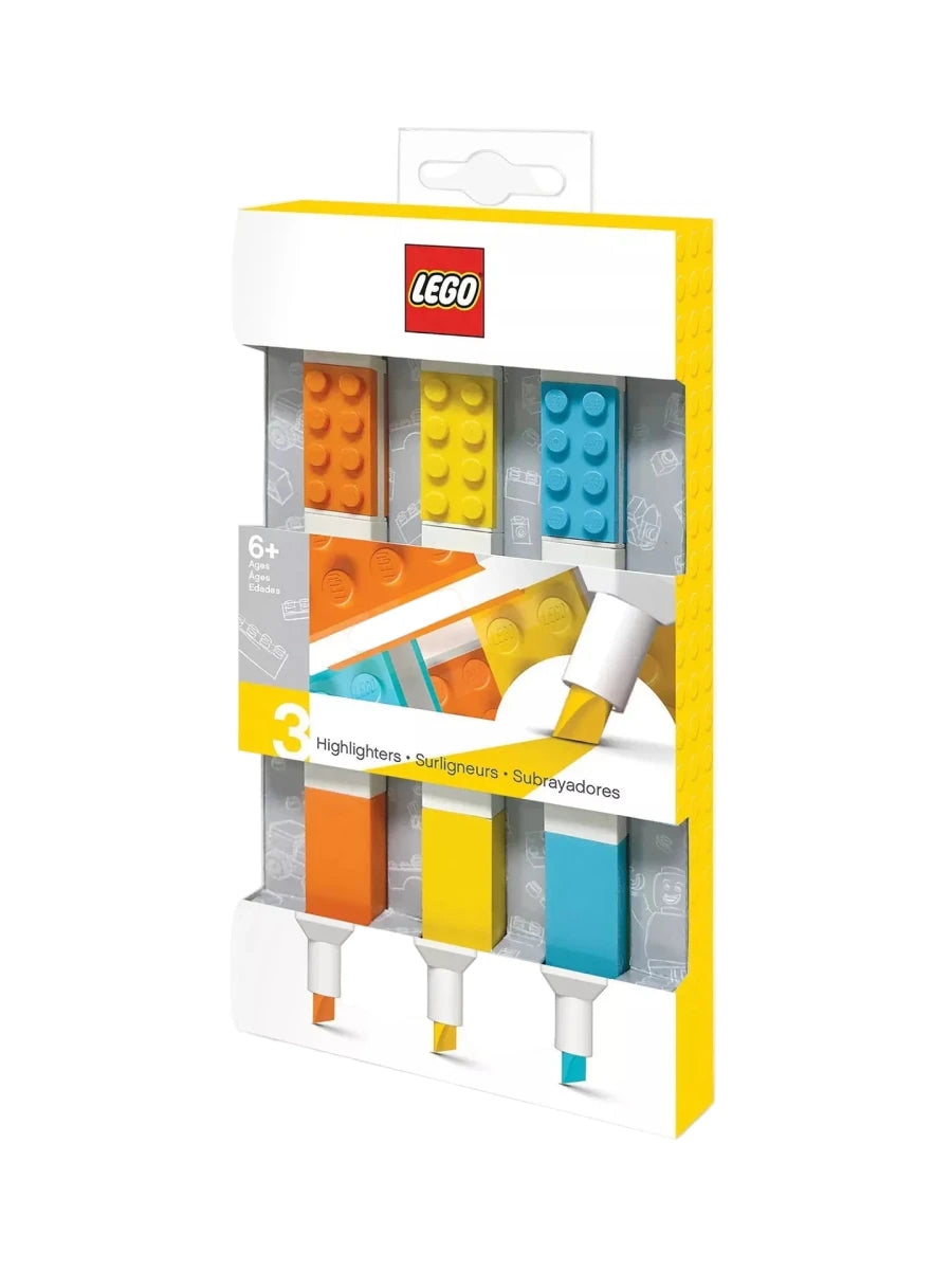 3 Brick Highlighters - Lego - The Toy Store