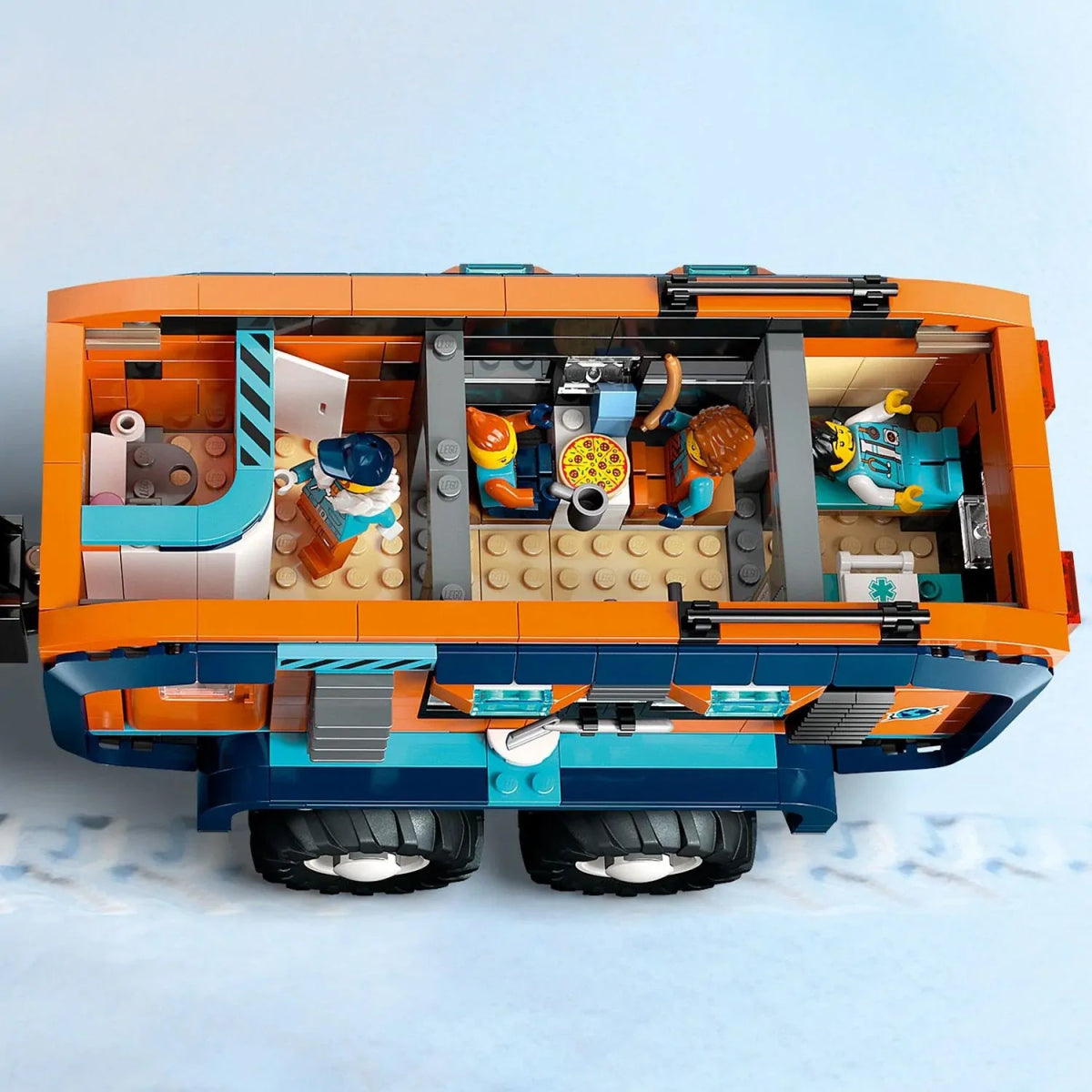 Arctic Explorer Science Lab Truck open side showing control panels and equipment inside