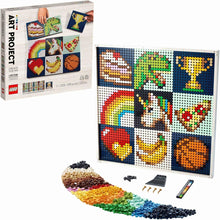LEGO Art Project Create Together craft kit with pegboard, beads, and tools