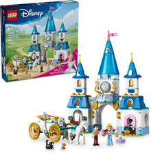 Cinderella’s Castle & Horse Carriage LEGO set box, 596 pcs