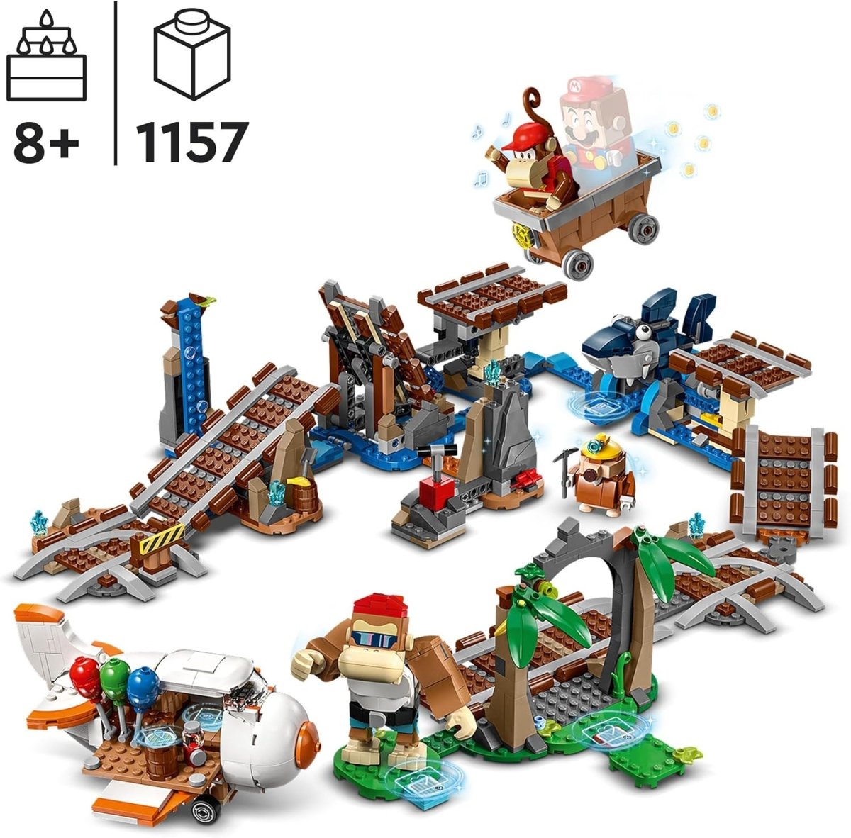 Diddy Kong's Mine Cart Ride Expansion Set - Lego - The Toy Store