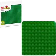 Green LEGO DUPLO baseplate with round studs