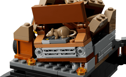 Endgame Final Battle vehicle cockpit interior with brown seats and orange details