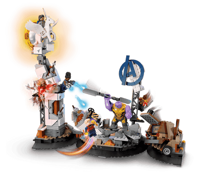 Endgame Final Battle action build with energy effects and dual weapons